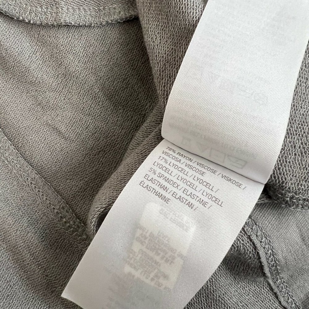 Lisa Rinna Collection French Terry Duster Vest Size XS Belted Frost Grey A288525 - Picture 8 of 11